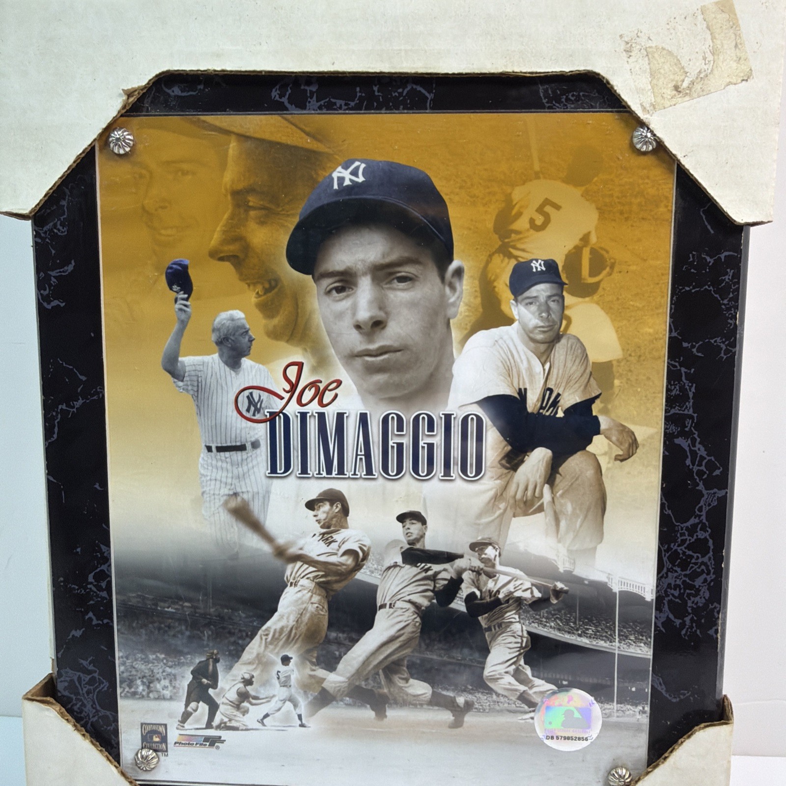 Vintage Joe DiMaggio Plaque Still In Original Packaging 10.5×13