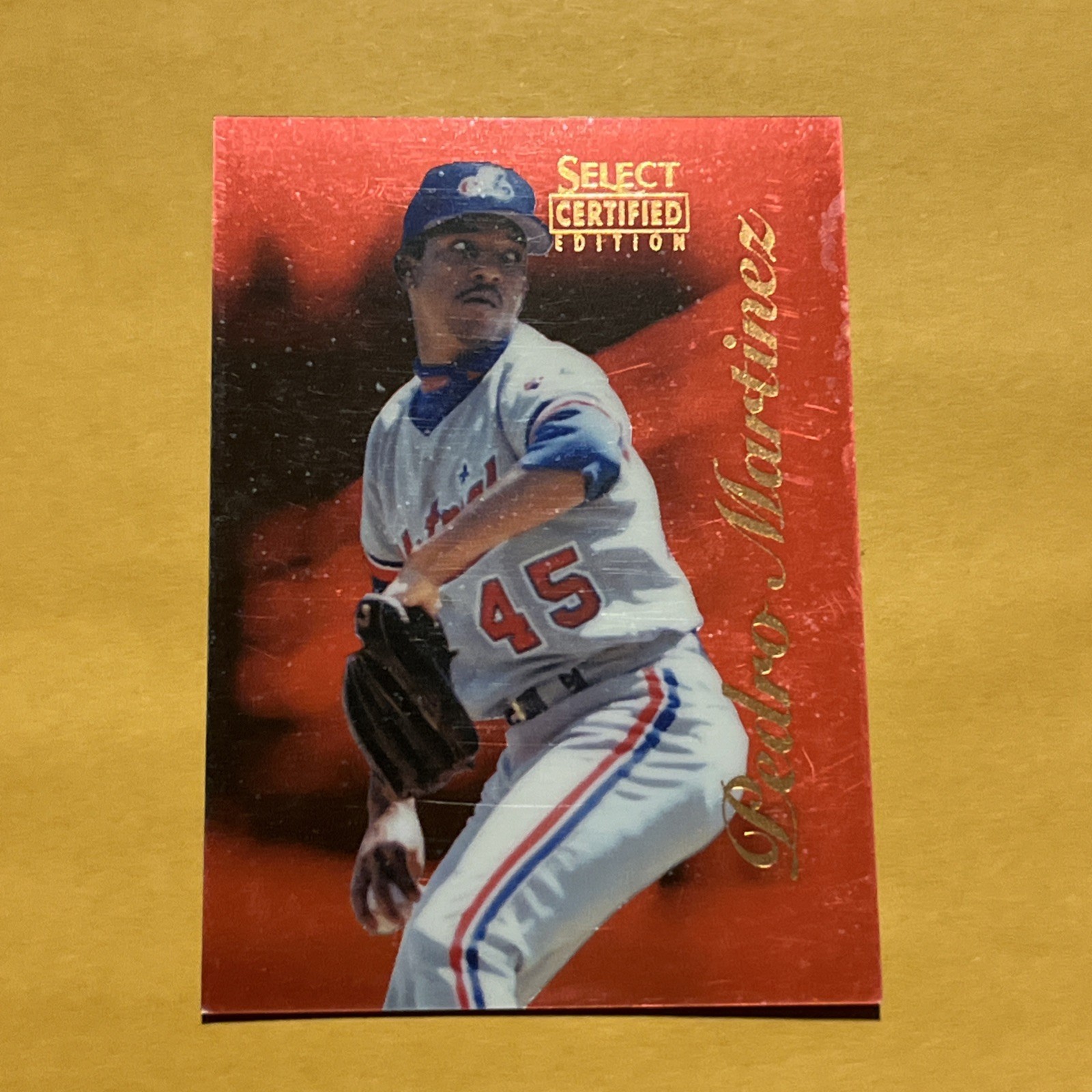 1996 Select Certified Edition RED #93 Pedro Martinez HOF RARE PARALLEL /1800