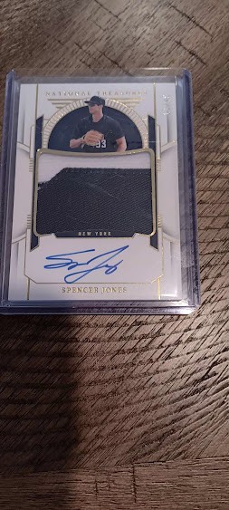 2024 Panini Low Pop Spencer Jones Prospect Relic Material Jersey Auto 10/49