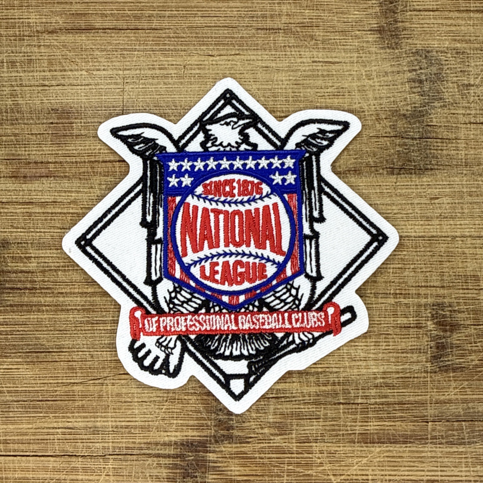 National League Patch Since 1876 Professional Baseball Clubs 4.25×4.25in