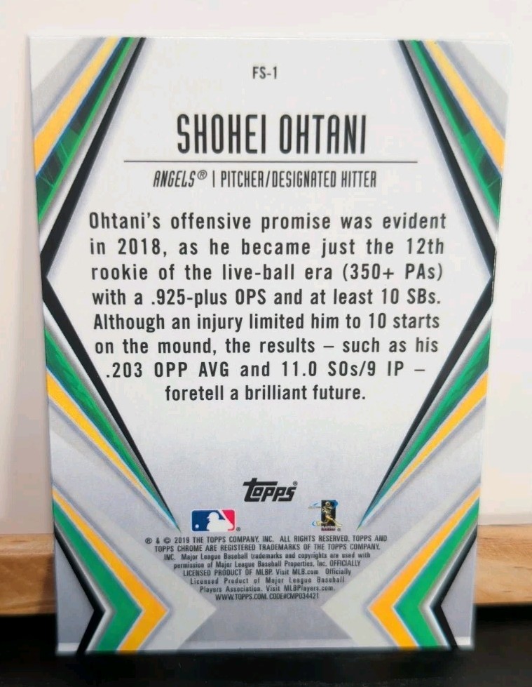 2019 Topps Chrome – Future Stars Shohei Ohtani #FS-1 D