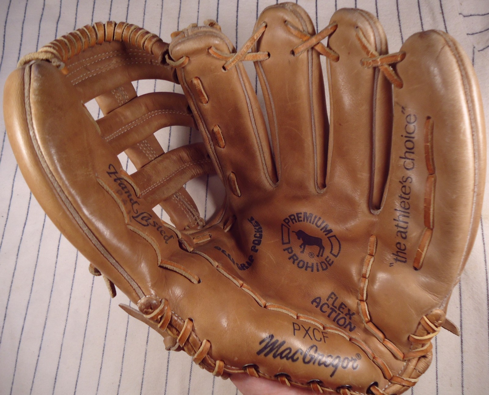 Topline 1980’s MacGregor PXCF Baseball glove RH 12″ outfield Premium ProHide