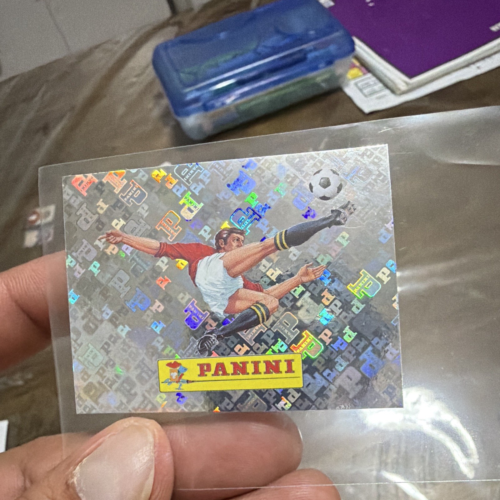 Panini Hologram Holographic Foil Soccer Sports Trading Sticker #00