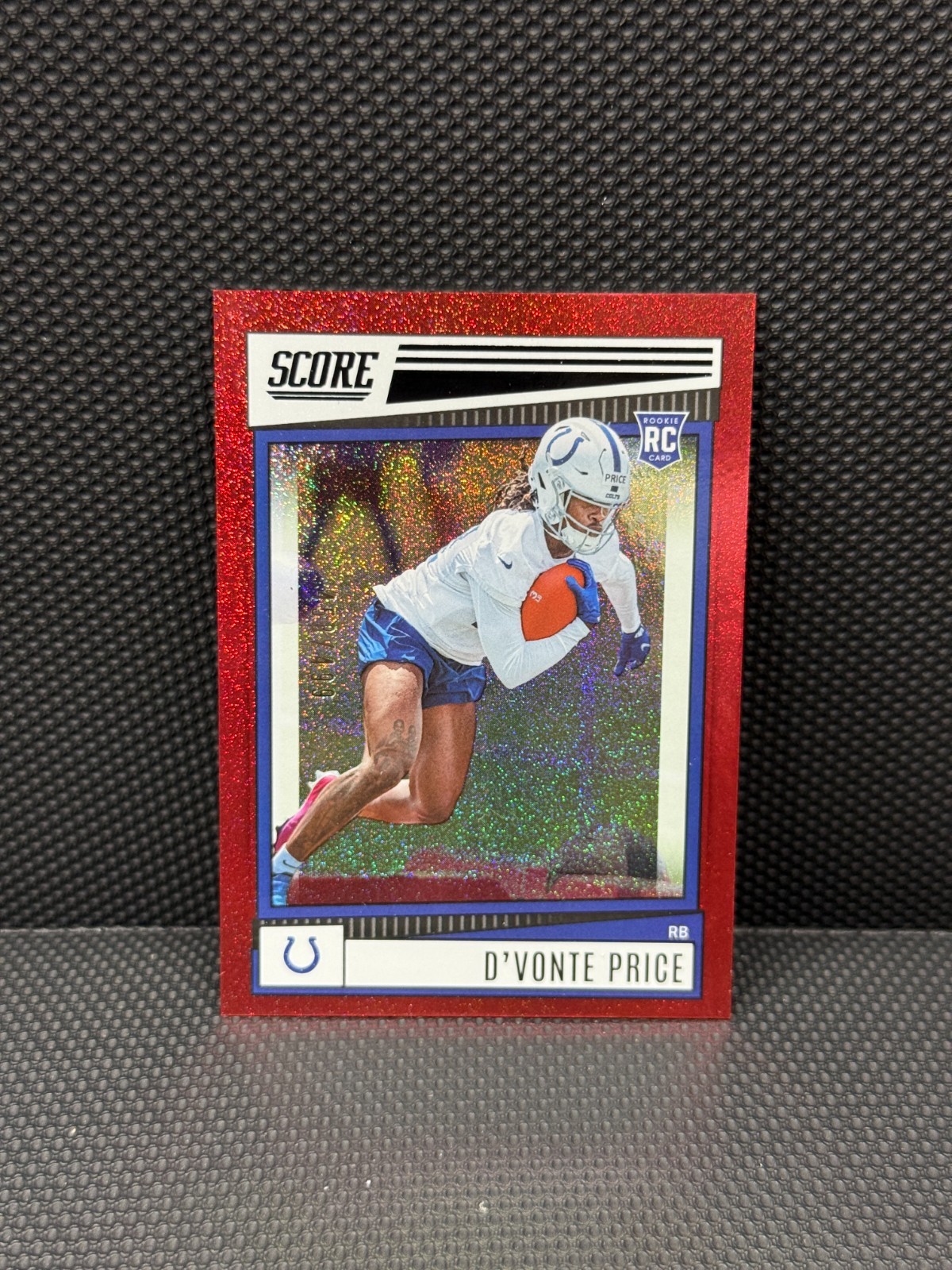 2022 Score D’Vonte Price /499 Red Dots RC #339 Colts