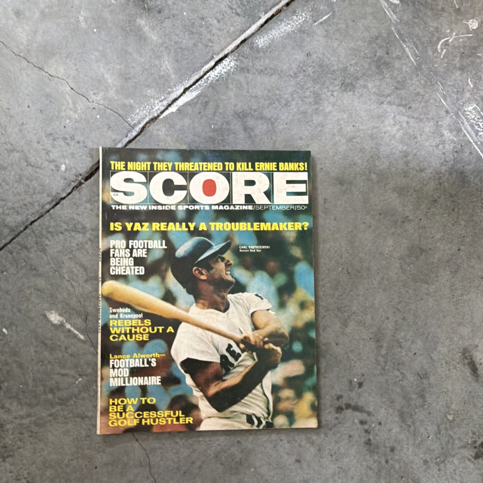 SCORE The New Inside Sports Magazine September Carl Yastrzemski Boston Red Sox