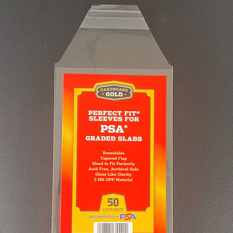 PSA Perfect Fit Sleeves Graded Card Slabs PSA Logo 50 100 200 500 1000 Full Case