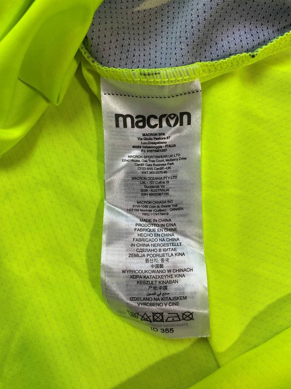West Bromwich Albion 2024/25 Goalkeeper Shirt Macron WBA Lime Green Jersey XL