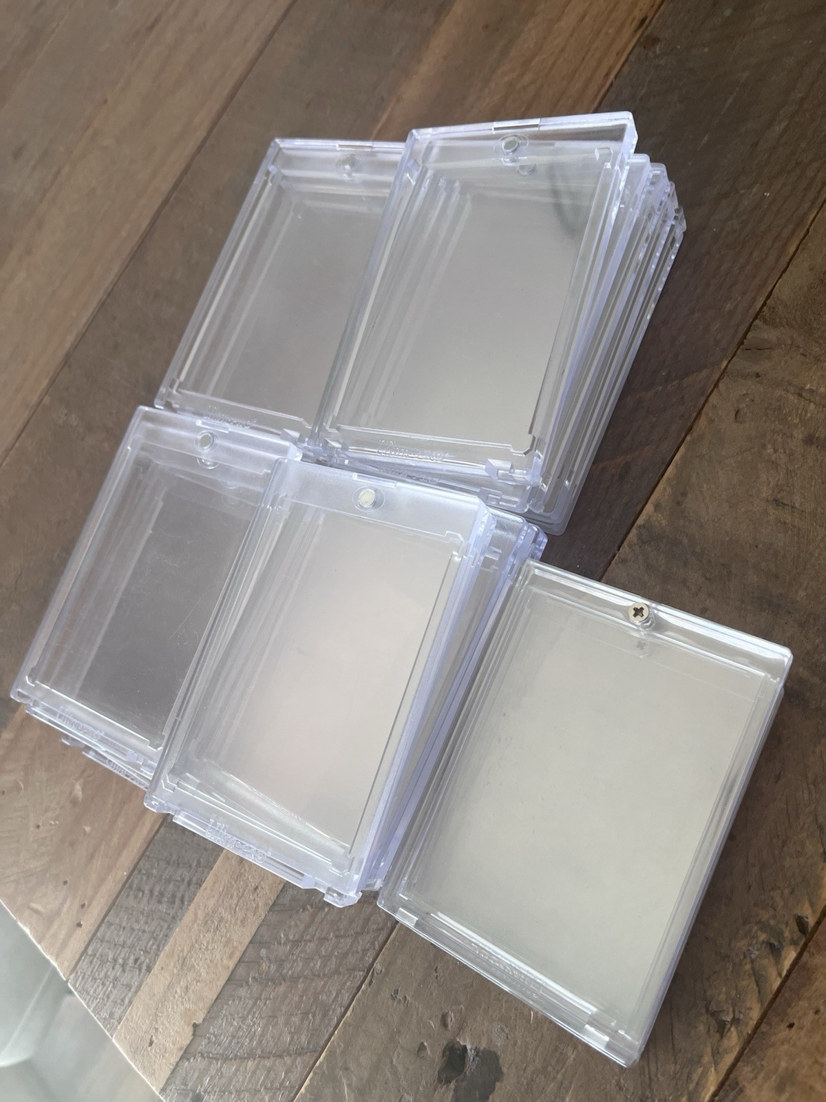 21 Used Magnetic Trading Sports Card Holders One-Touch Hard UV Protection