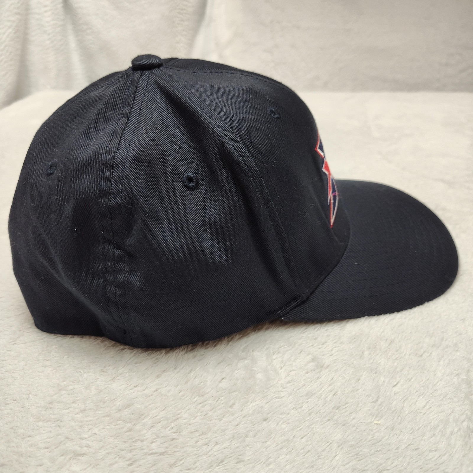 XFL UNK Hat Cap Strap Back Mens L Blue Football Flexfit Yupoong Stretch