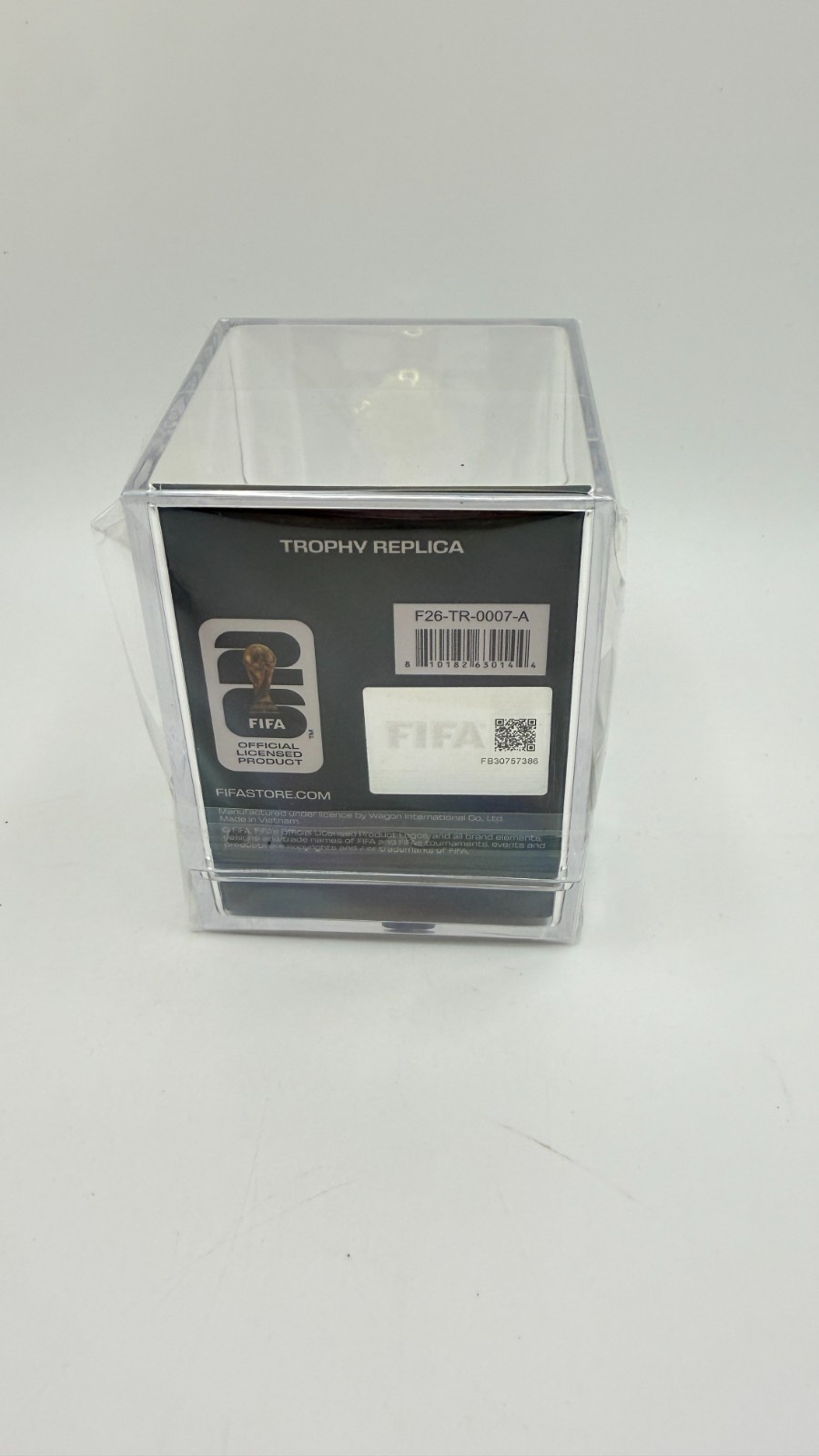 Official FIFA World Cup 2026 3-Inch Trophy Replica Zinc Alloy Acrylic Case NEW