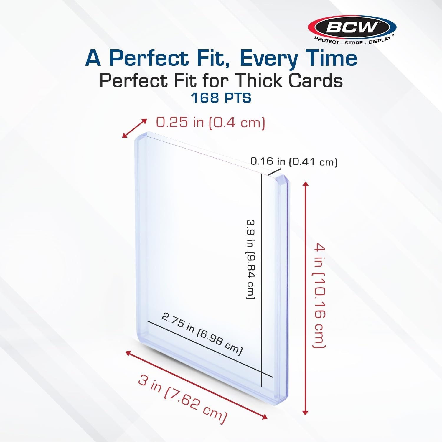 BCW Top Loaders Holders🍯3 X 4 Trading Cards Pro Premium Sleeves Deck Protectors