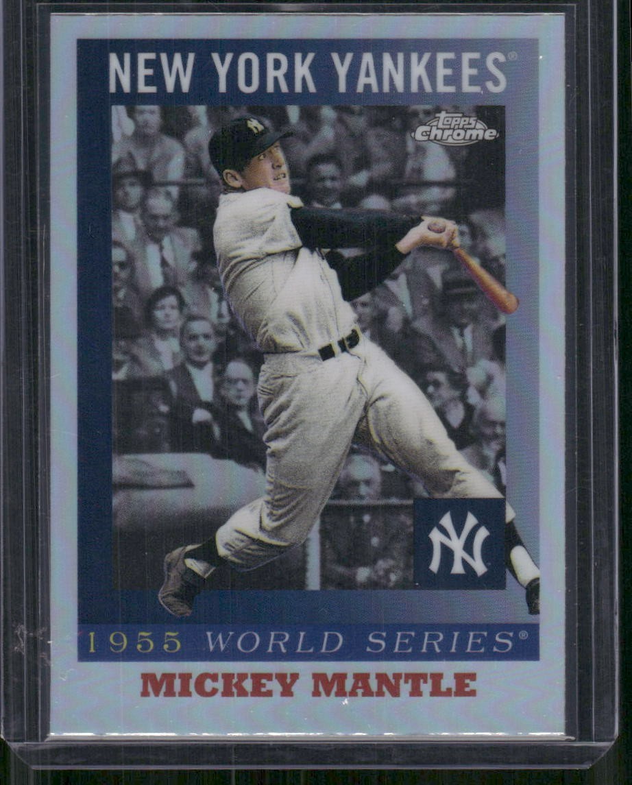 2025 Topps Chrome Platinum Mickey Mantle #55WS-10 1955 World Series .