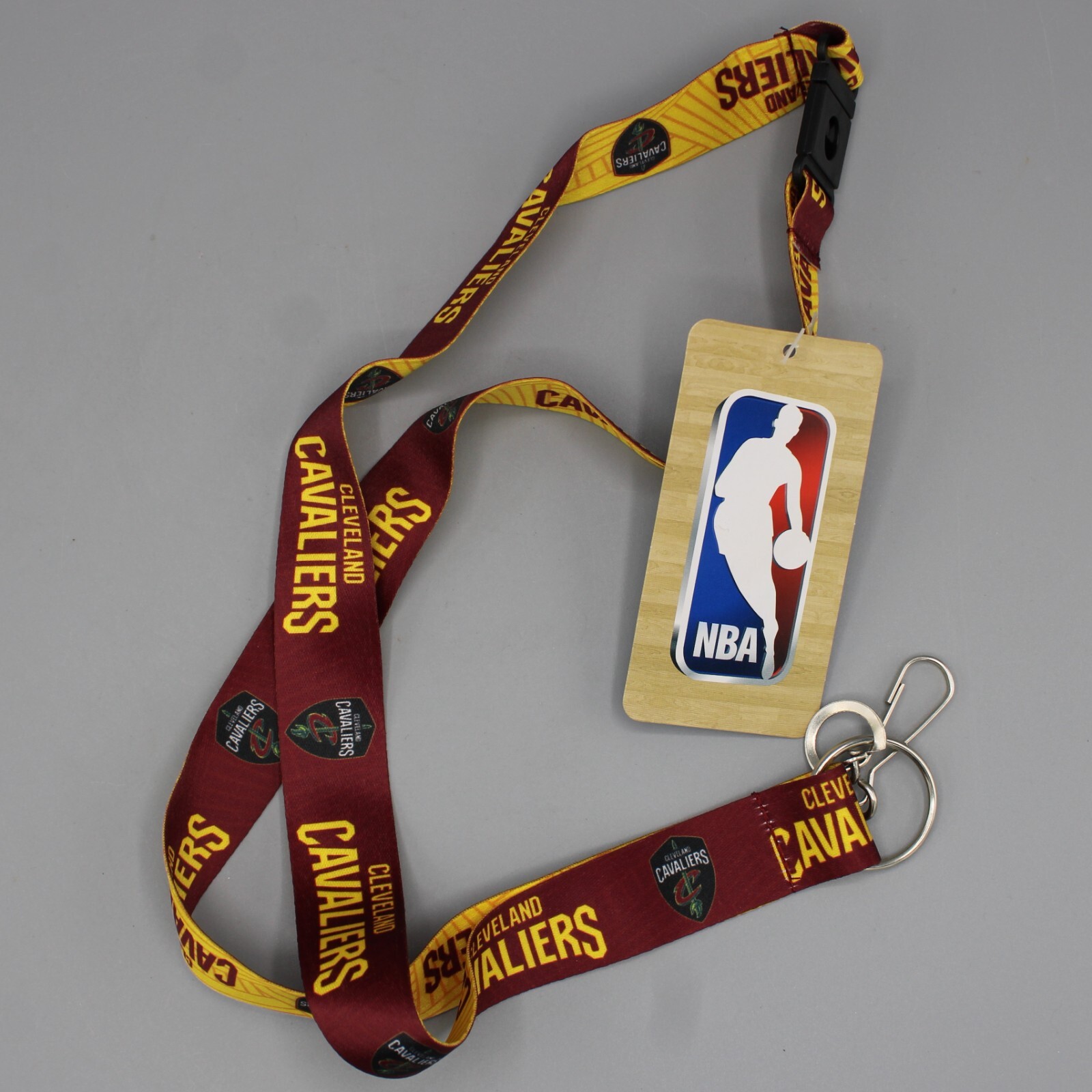 Cleveland Cavaliers 18″ Length Lanyard Key Chain Maroon & Gold Cavs Logo NBA
