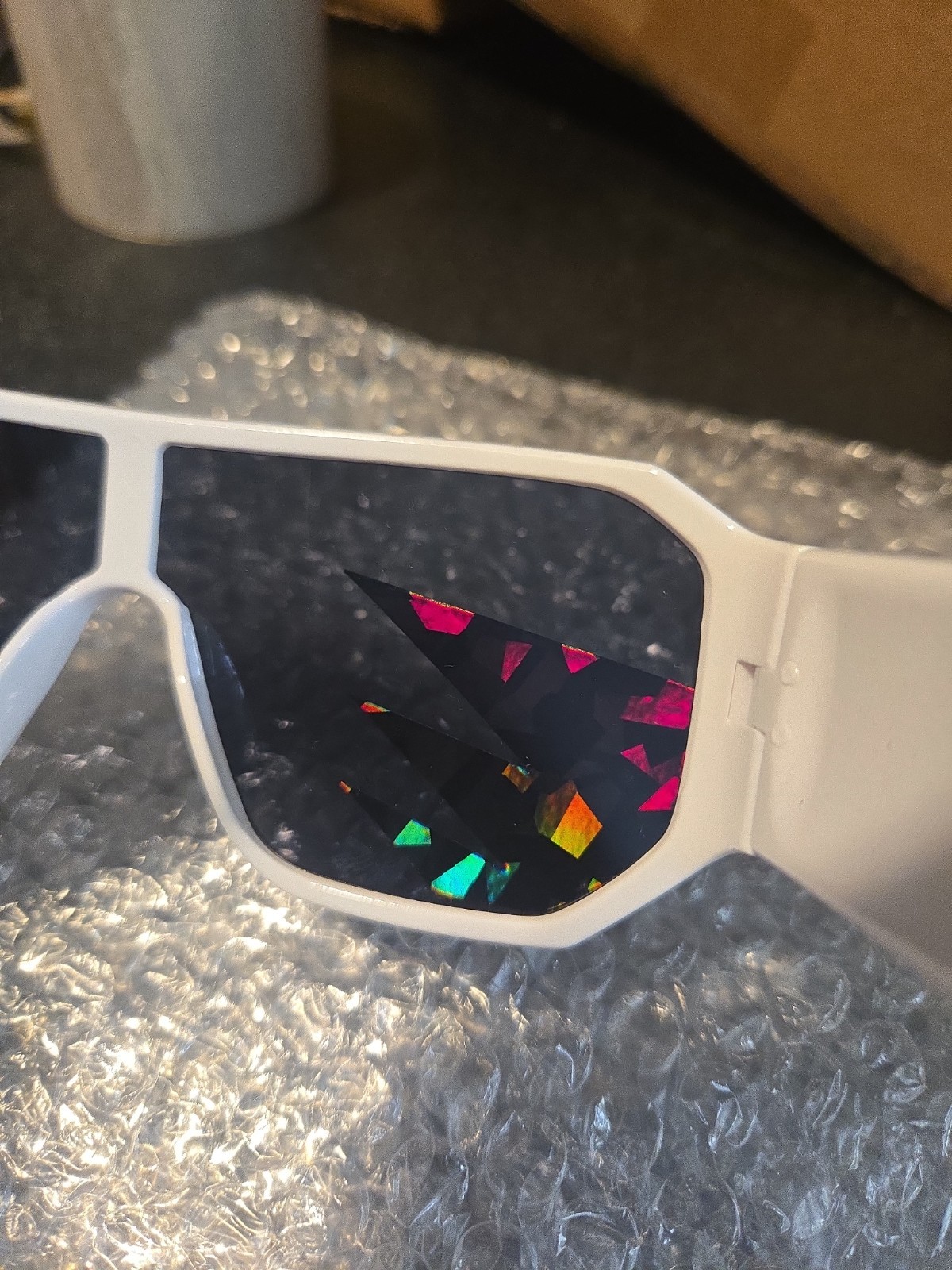 Officially Licensed Macho Man Sunglasses – White Spikes New
