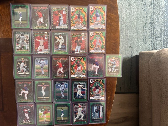 2025 Donruss 272 Card Color # Lot – Green, Purple, Orange, Red, Green SP CRAZY!