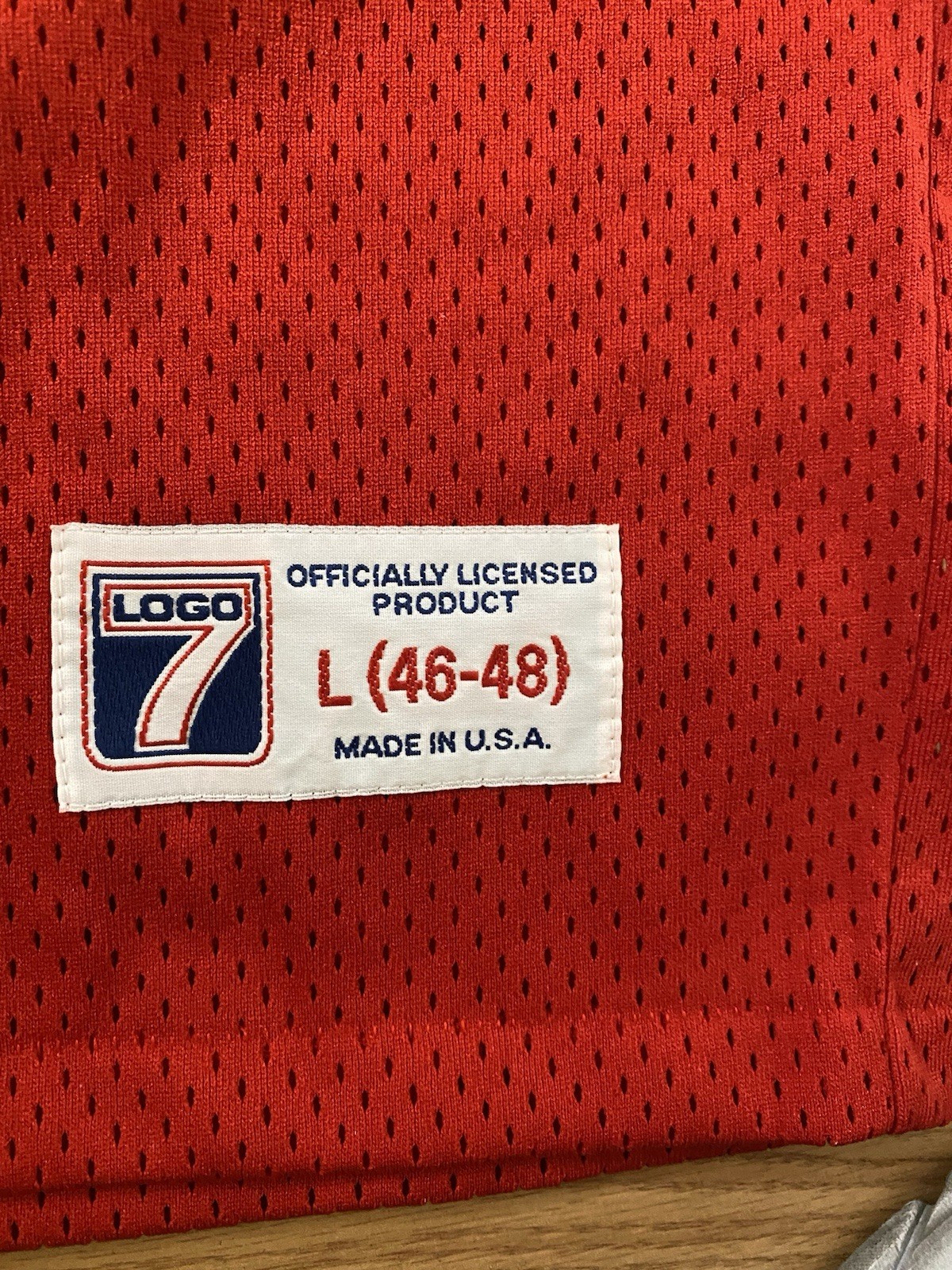 Vtg Logo 7 Irving Fryar NEW ENGLAND PATRIOTS #80 NFL Team Deadstock Sz L