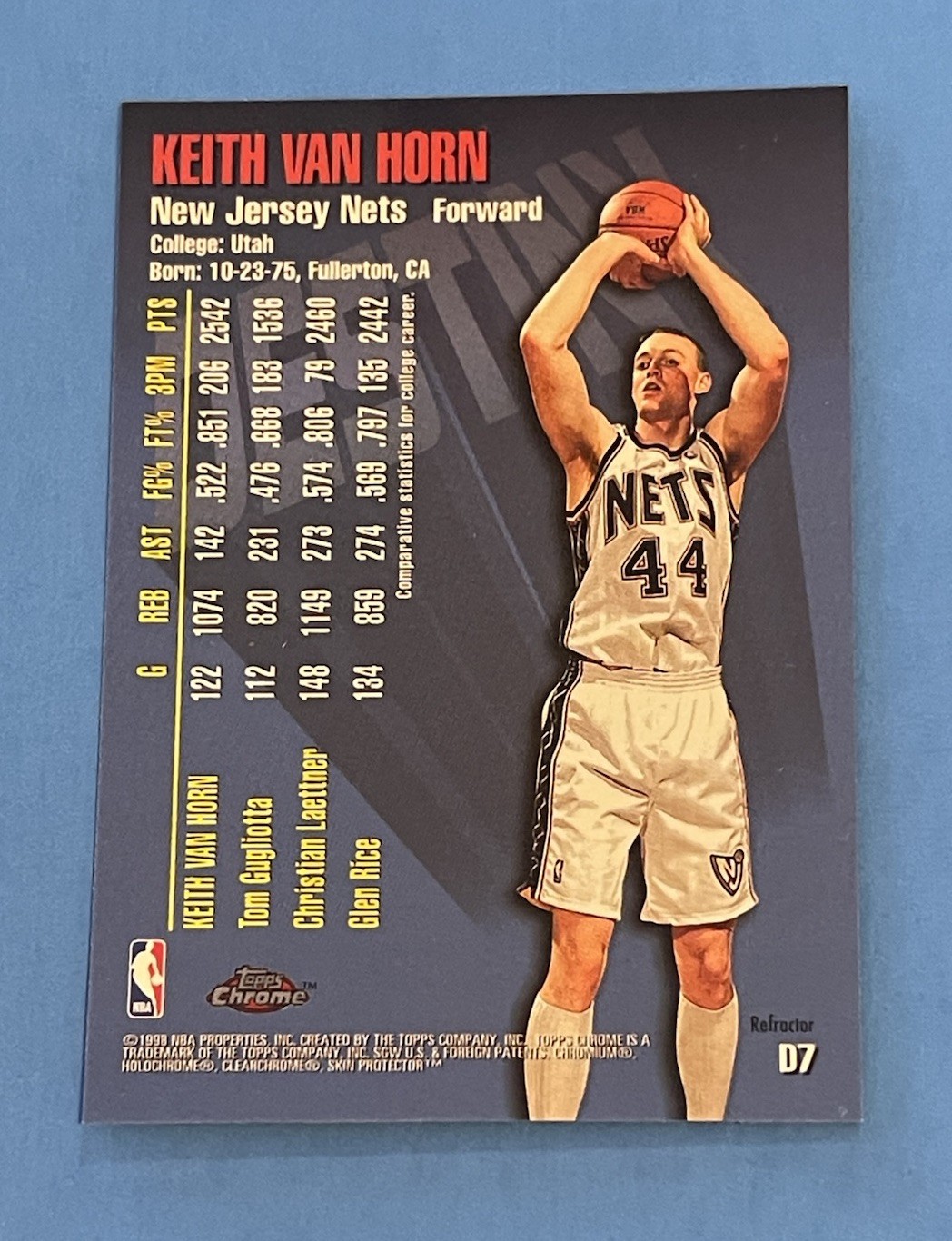 1997-98 Topps Chrome Keith Van Horn Destiny Refractors #D7 (Greening)