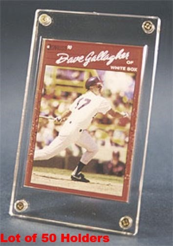 Lot of 50 Pro-Mold PC11 Recessed 4-Screw Baseball Trading Card Screwdown Holders