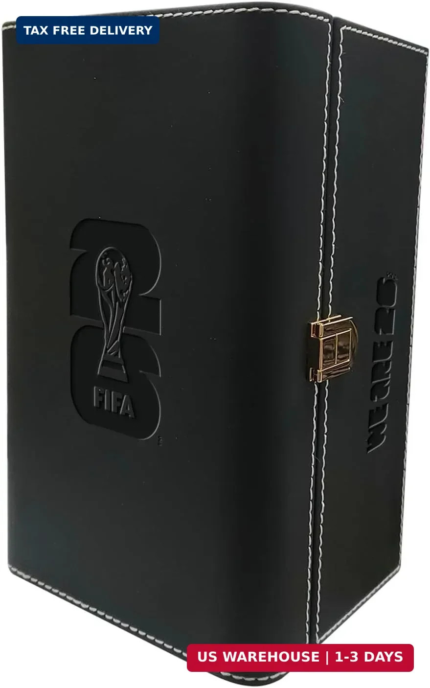 Official FIFA World Cup 2026 3D Trophy Replica Luxury Wood Leather Display Box