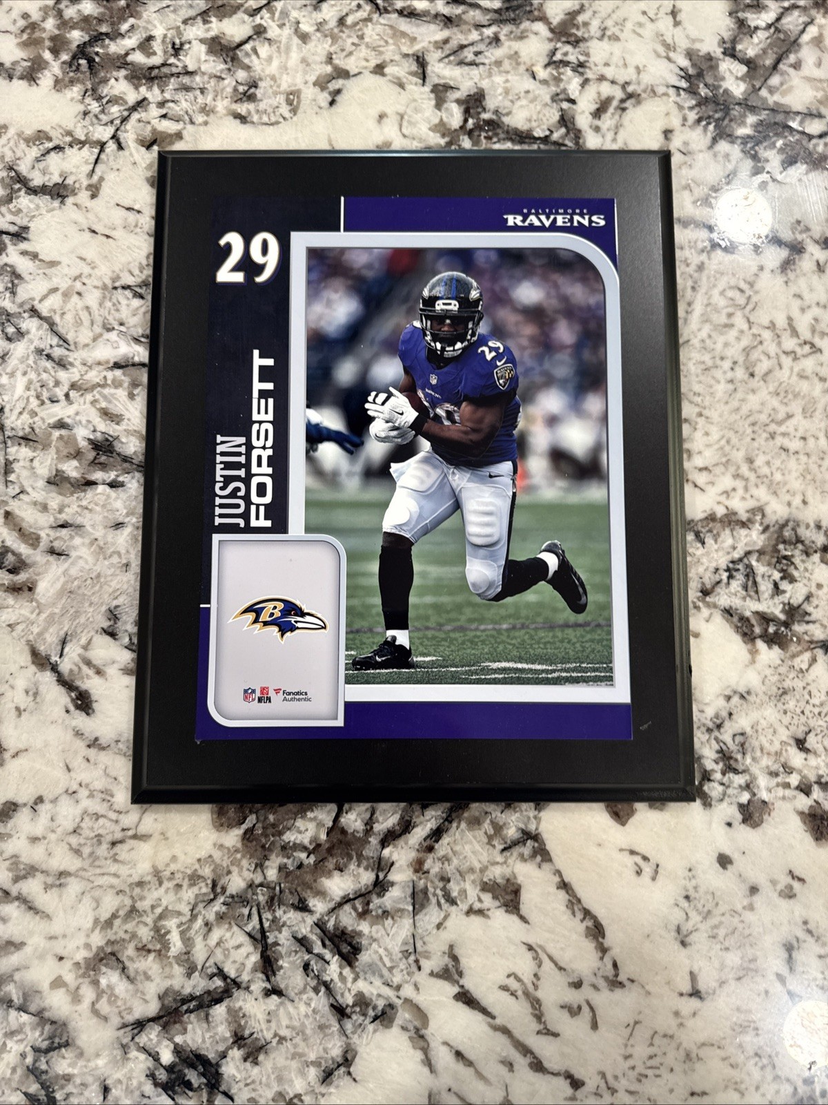 Justin Forsett #29 Baltimore Ravens 10.5″ x 13″ Sublimated Player Plaque