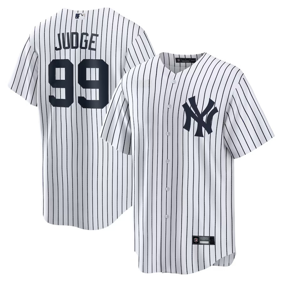 HOT! Aaron Judge jersey with the number 99 printed on it, for fans. Sizes S-5XL.