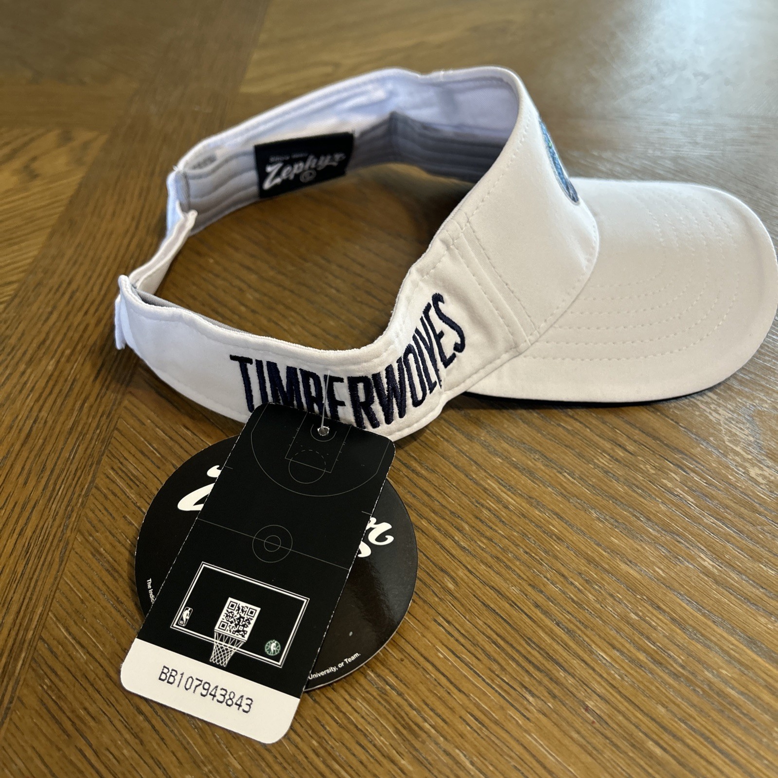 Zephyr NBA Minnesota Timberwoves Unisex-Adult Visor Impact White
