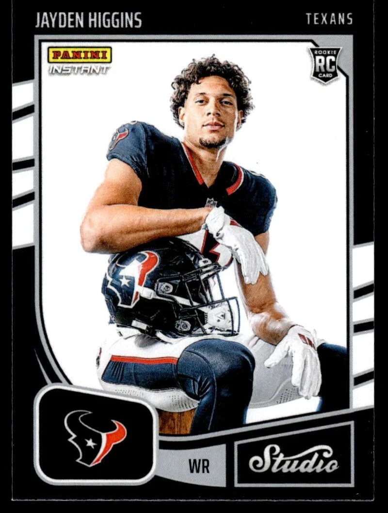 2025 Panini Instant Jayden Higgins/Jaylin Noel STUDIO ROOKIES 1/367 SP Texans RC