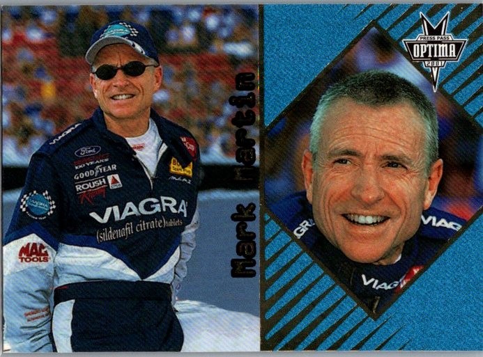 2001 Press Pass Optima #G14 Mark Martin Gold