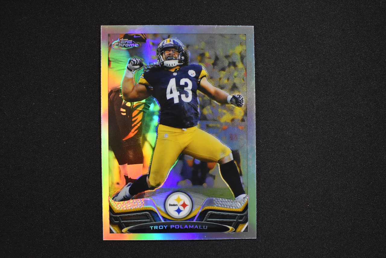 2013 Topps Chrome Troy Polamalu Refractor #123 Pittsburgh Steelers