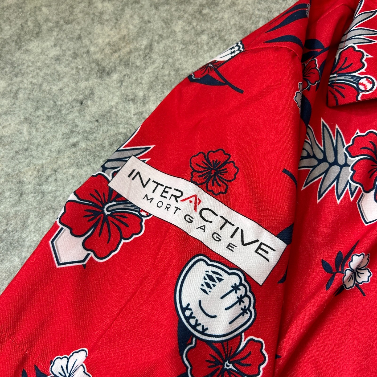 Anaheim Angels MLB Baseball Hawaiin Aloha Shirt Giveaway Sz Mens XL (OSFM)