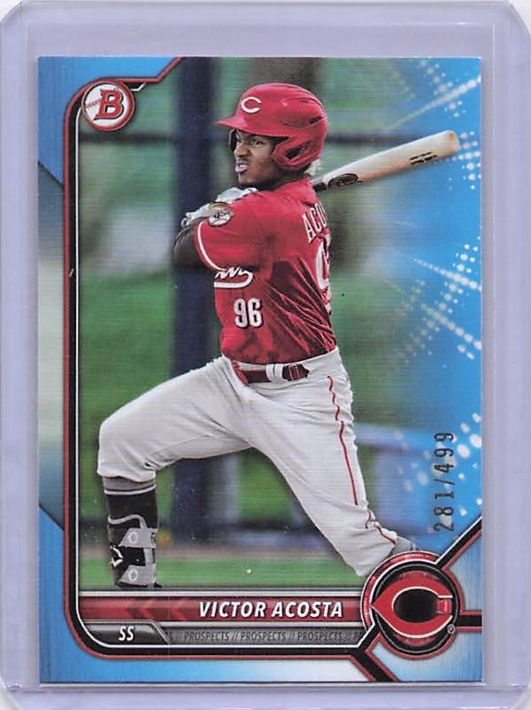 2022 Bowman Draft #BD-70 Victor Acosta Sky Blue #/499