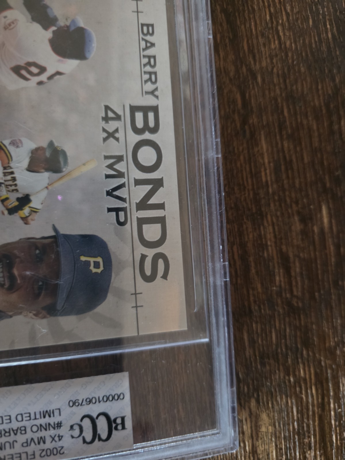Barry Bonds 2002 Fleer Jumbo Baseball Card Four X MVP LIMITED EDITION of 5000