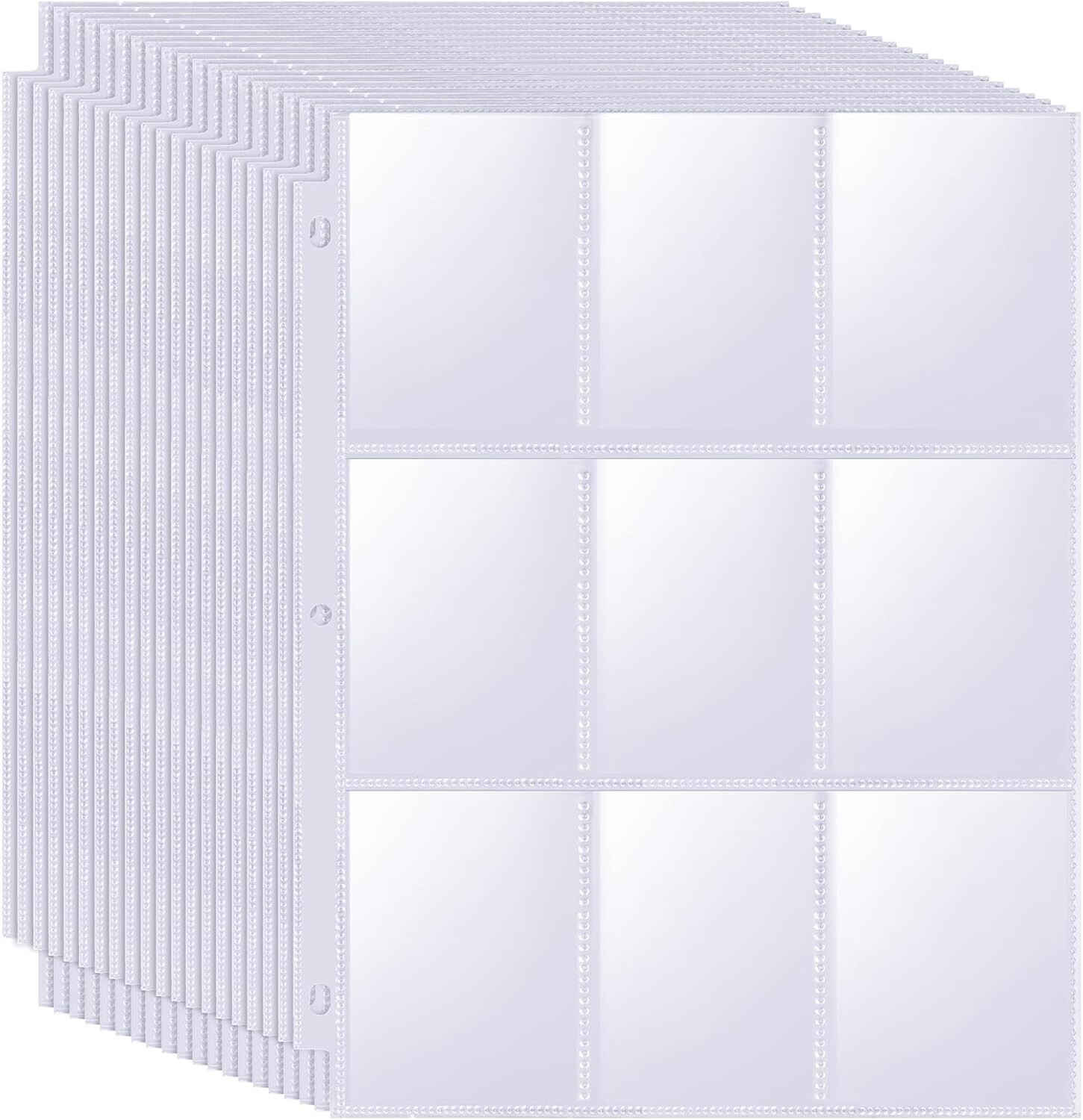 Binder Card Sleeves, 540 Pockets Double-Sided Trading Card, 9 Pocket, 30 Pack