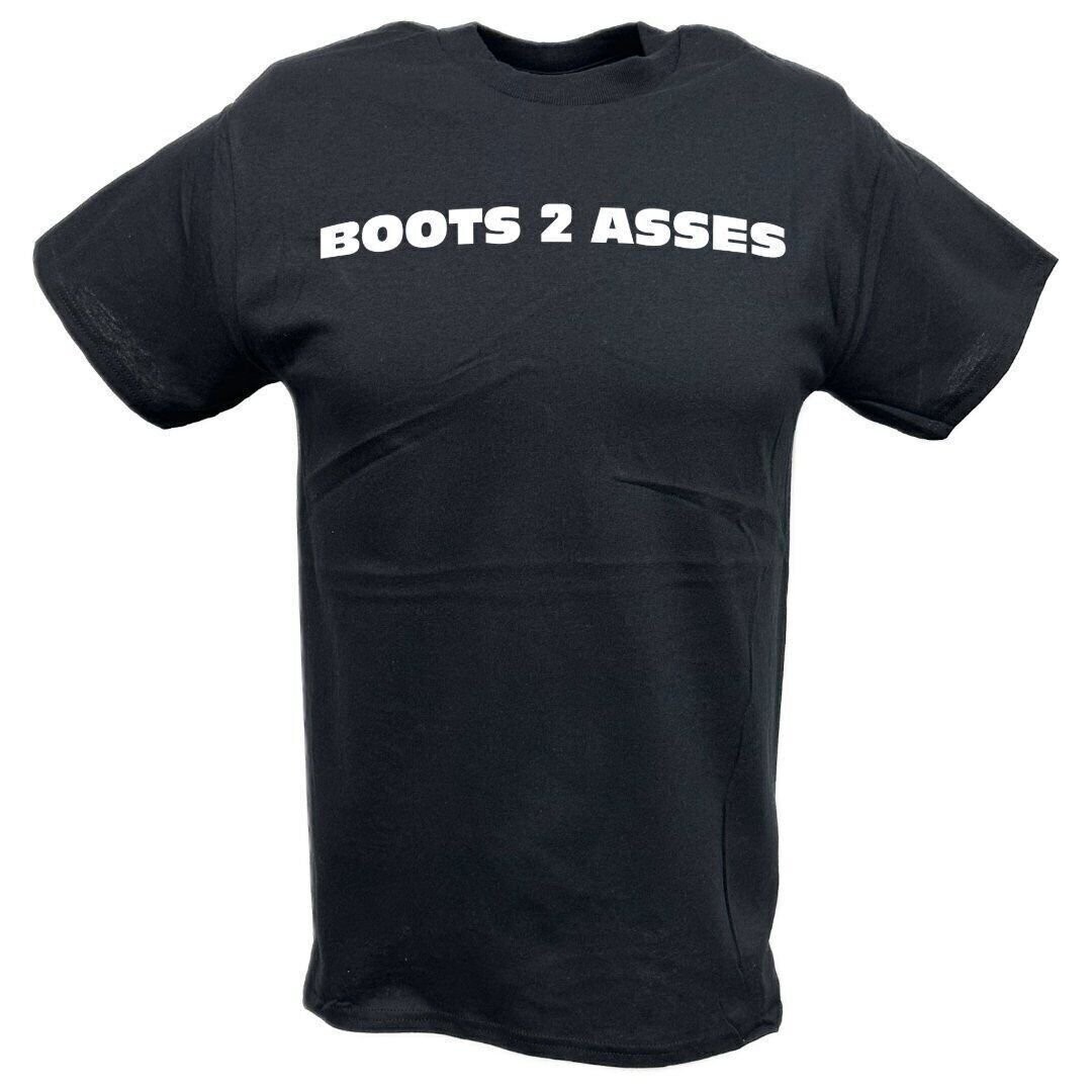 The Rock 24-7-365 Team Bring It Boots to Asses Mens Black T-shirt