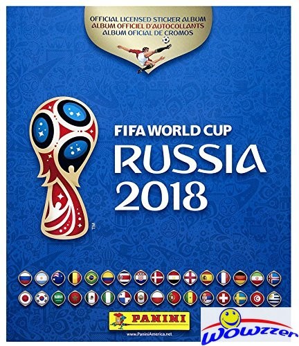 2018 Panini World Cup Russia FIFA Stickers HARD COVER Collectors Album-80 Pages!