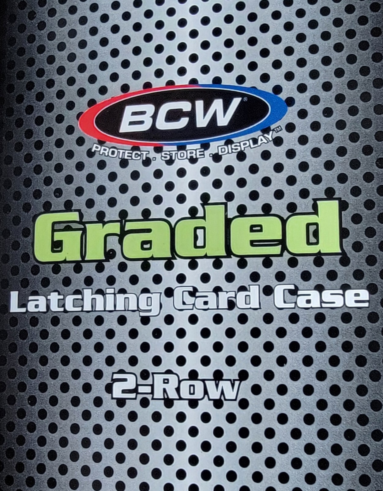 BCW Graded Card Latching Case (Black, 2 Row) PSA BGS Slabs