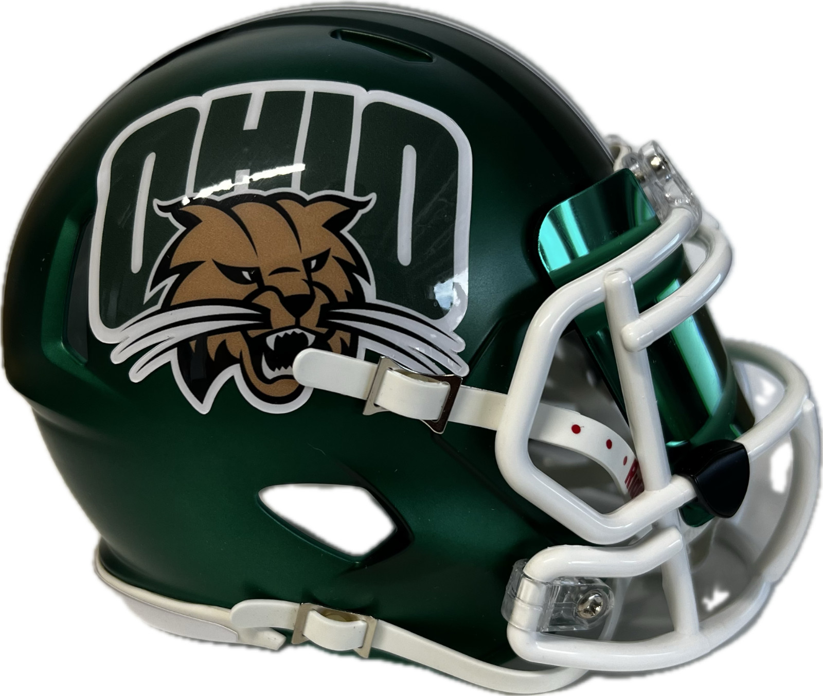Ohio University Bobcats Custom Green Mini Helmet