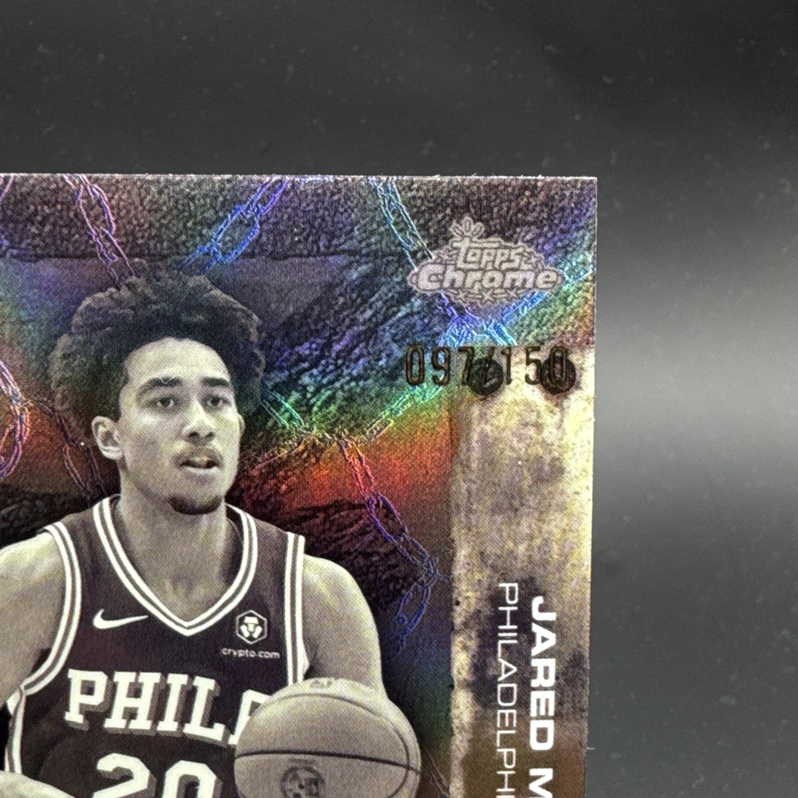 Topps Cactus Jack 2026 Jared McCain Philadelphia 76ers Serial #097/150