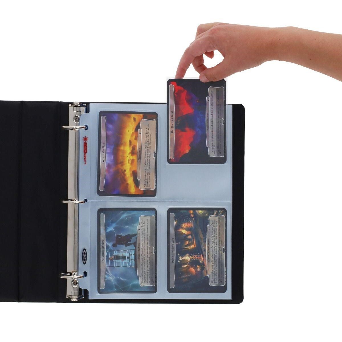 200 Album Pages 4 Pockets For Gaming Cards TGC / 5X7 Photos / Postcards By BCW