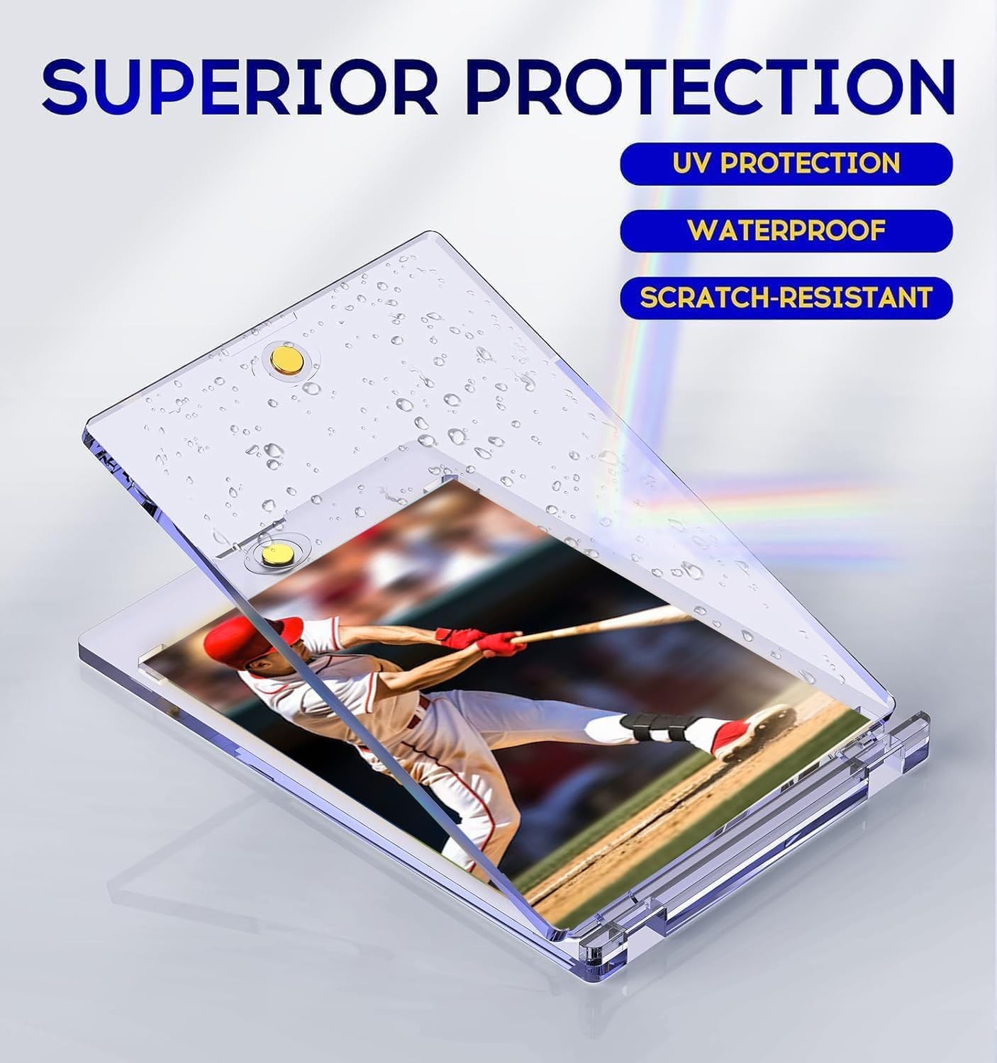 50ct Magnetic Card Holder, 35pt One Touch Card Holder, U-V Protectors Hard Pl…