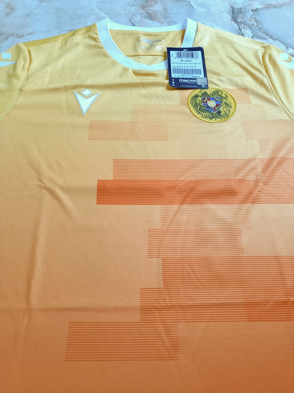 Armenia National Football Team 2020-2021 Away Shirt #14 Balekian, Size M