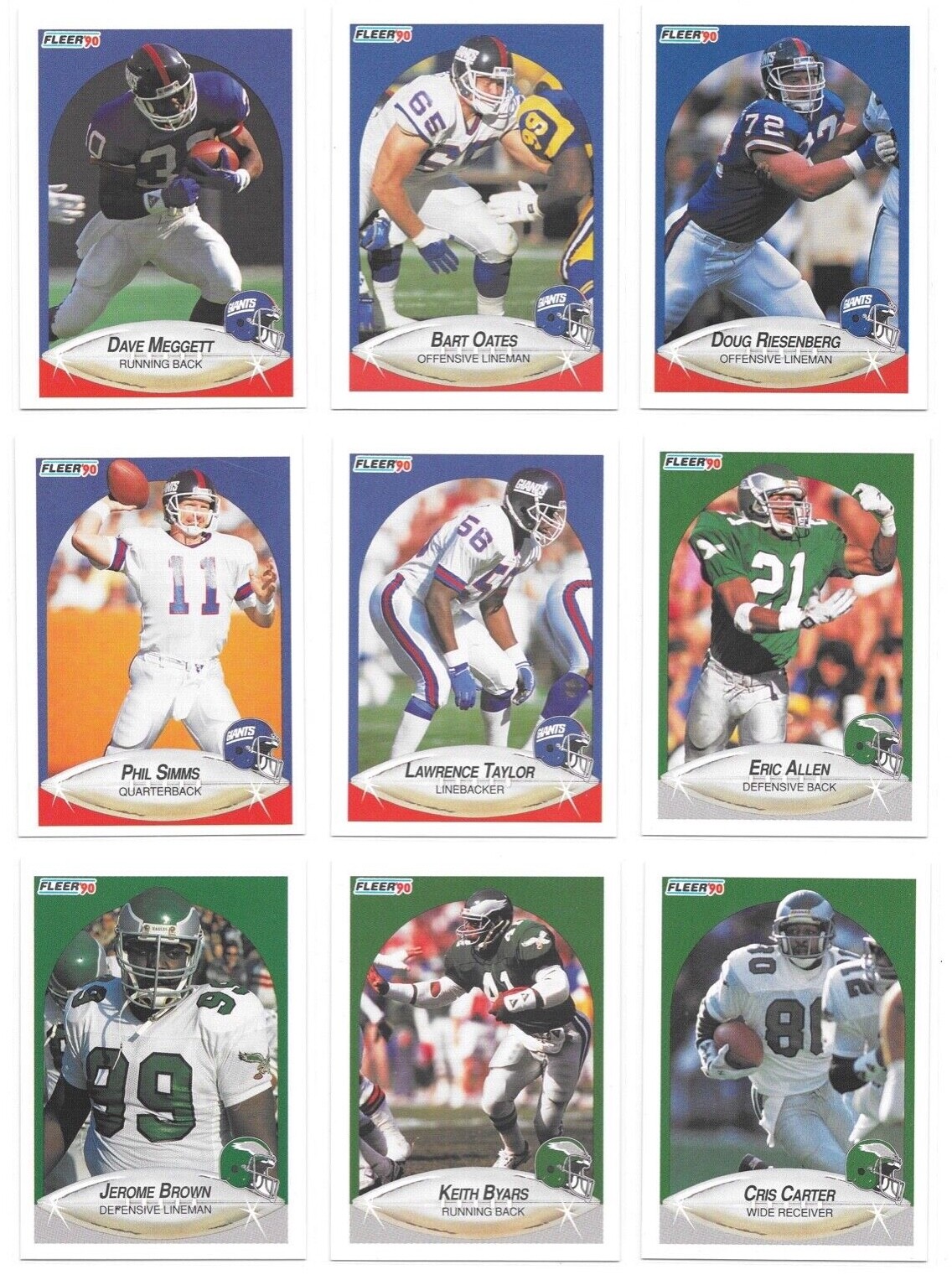 1990 Fleer Football Trading Cards / Choose #s 1 – 250 / mb39
