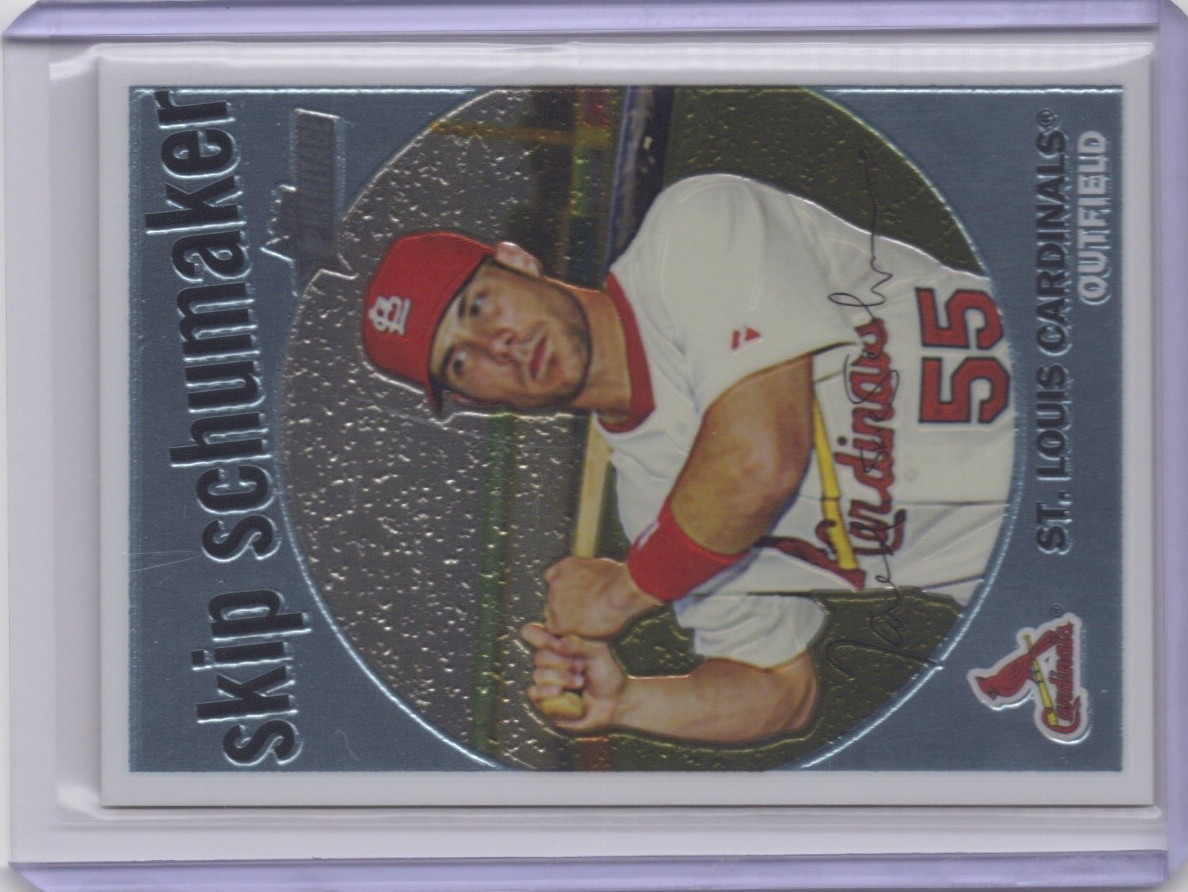 2008 Topps Heritage Chrome Skip Schumaker /1959 St. Louis Cardinals #C241