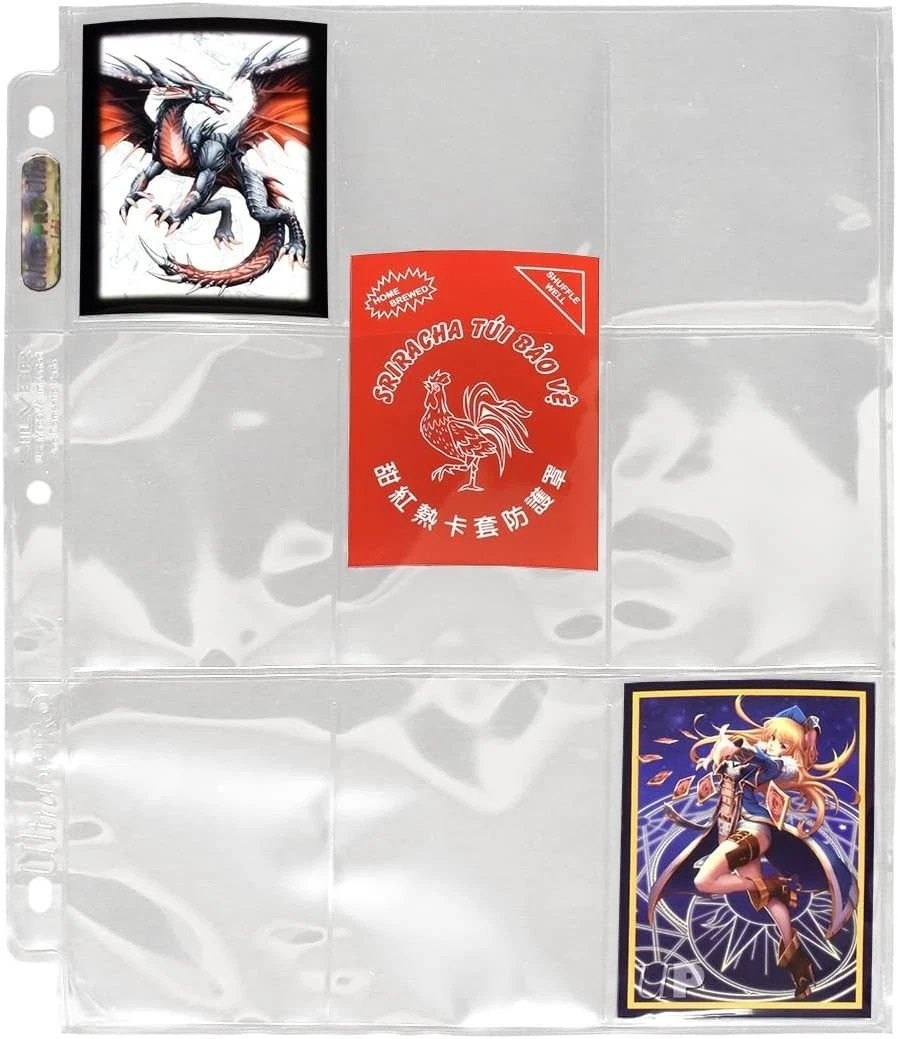 Ultra Pro Silver Series 9 Pocket 100 Pages Protectors New Sealed Box!!!