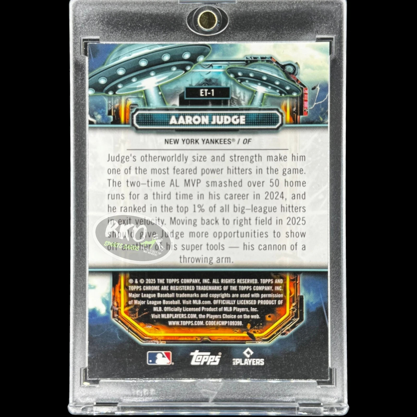 Aaron Judge RARE SPACE REFRACTOR INVESTMENT CARD CHROME SP YANKEES MVP MINT