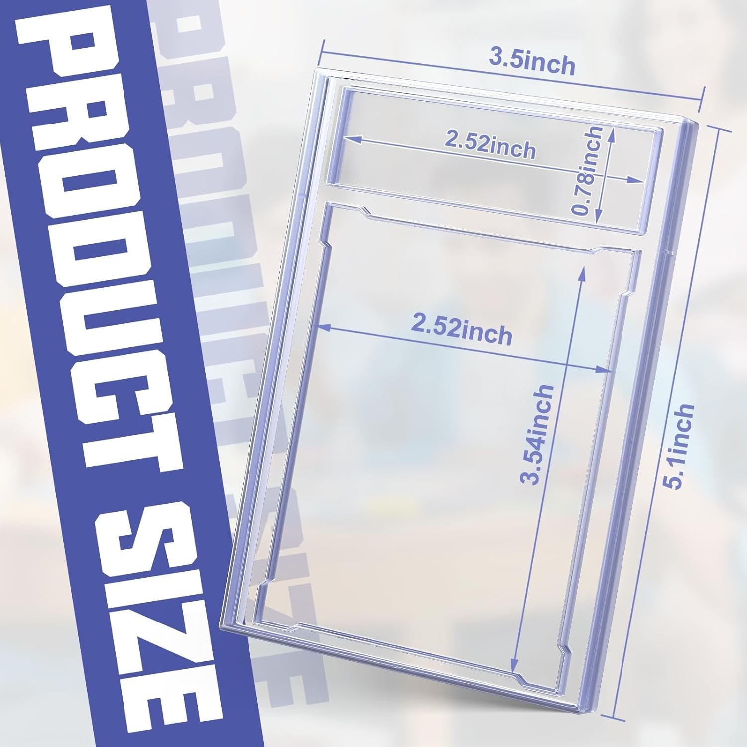 100-Pcs Acrylic Card Holder for Trading Cards