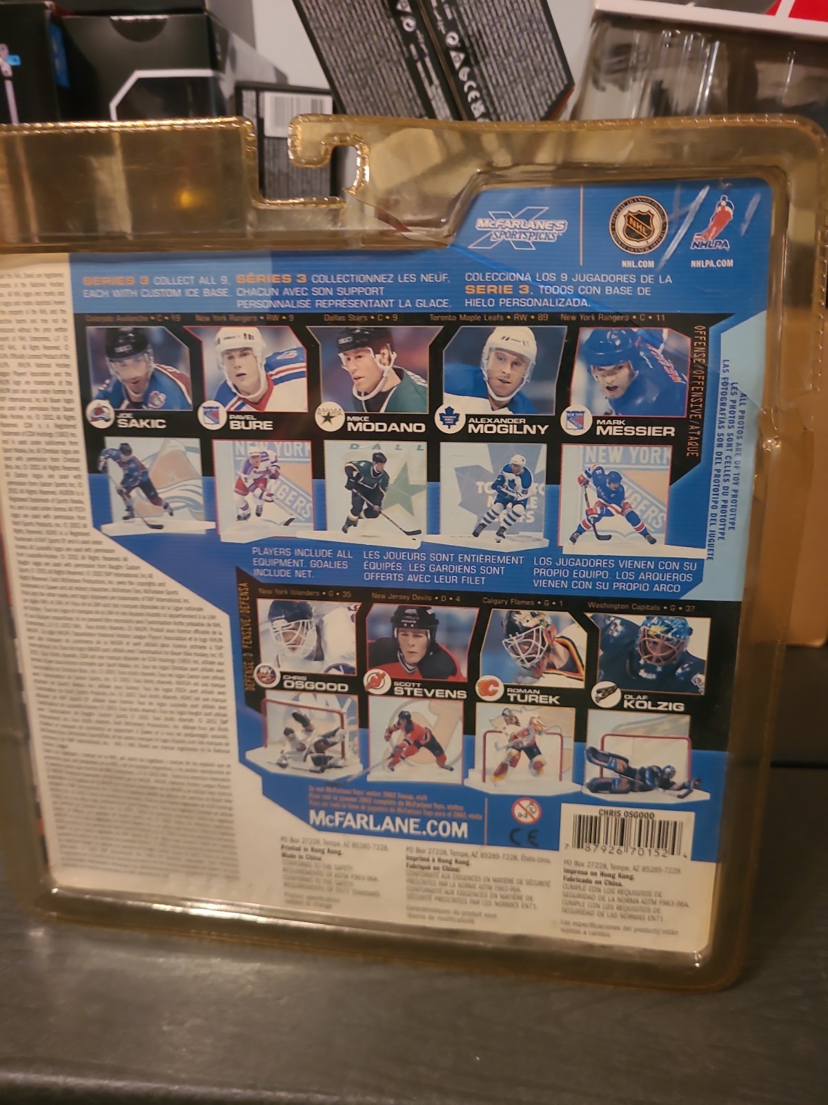 NY Islanders Chris Osgood McFarlane NHL Series 3 Action Figure New 2002