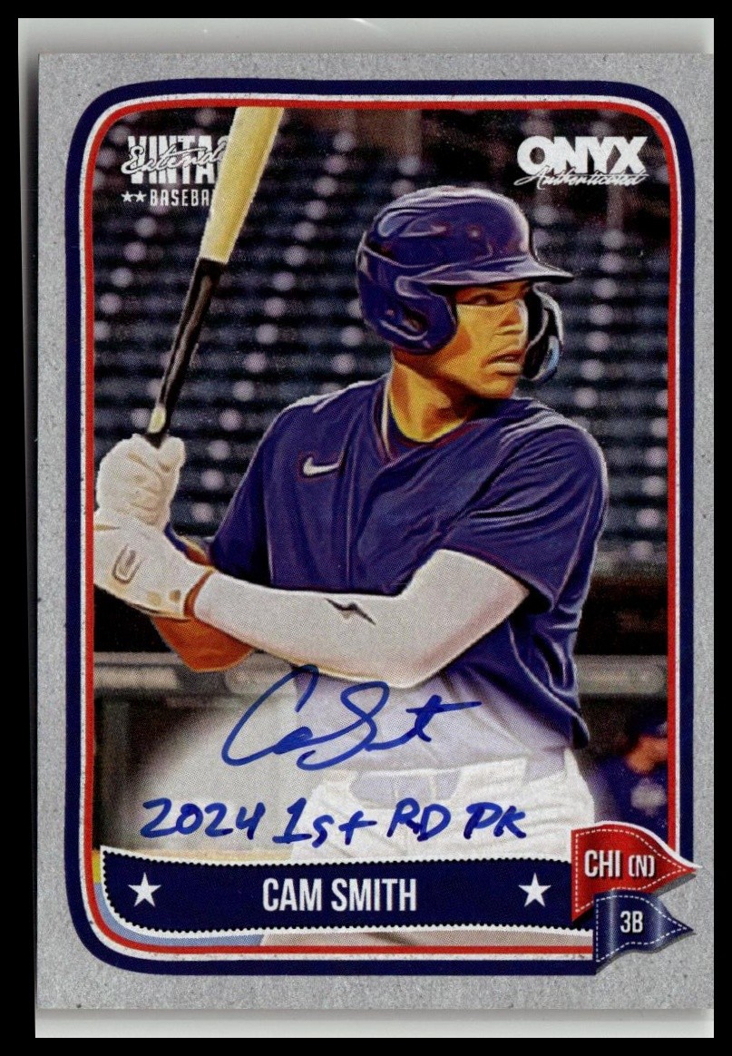 2024 Onyx Vintage Extended #VACASM Cam Smith Autographs Purple #/10
