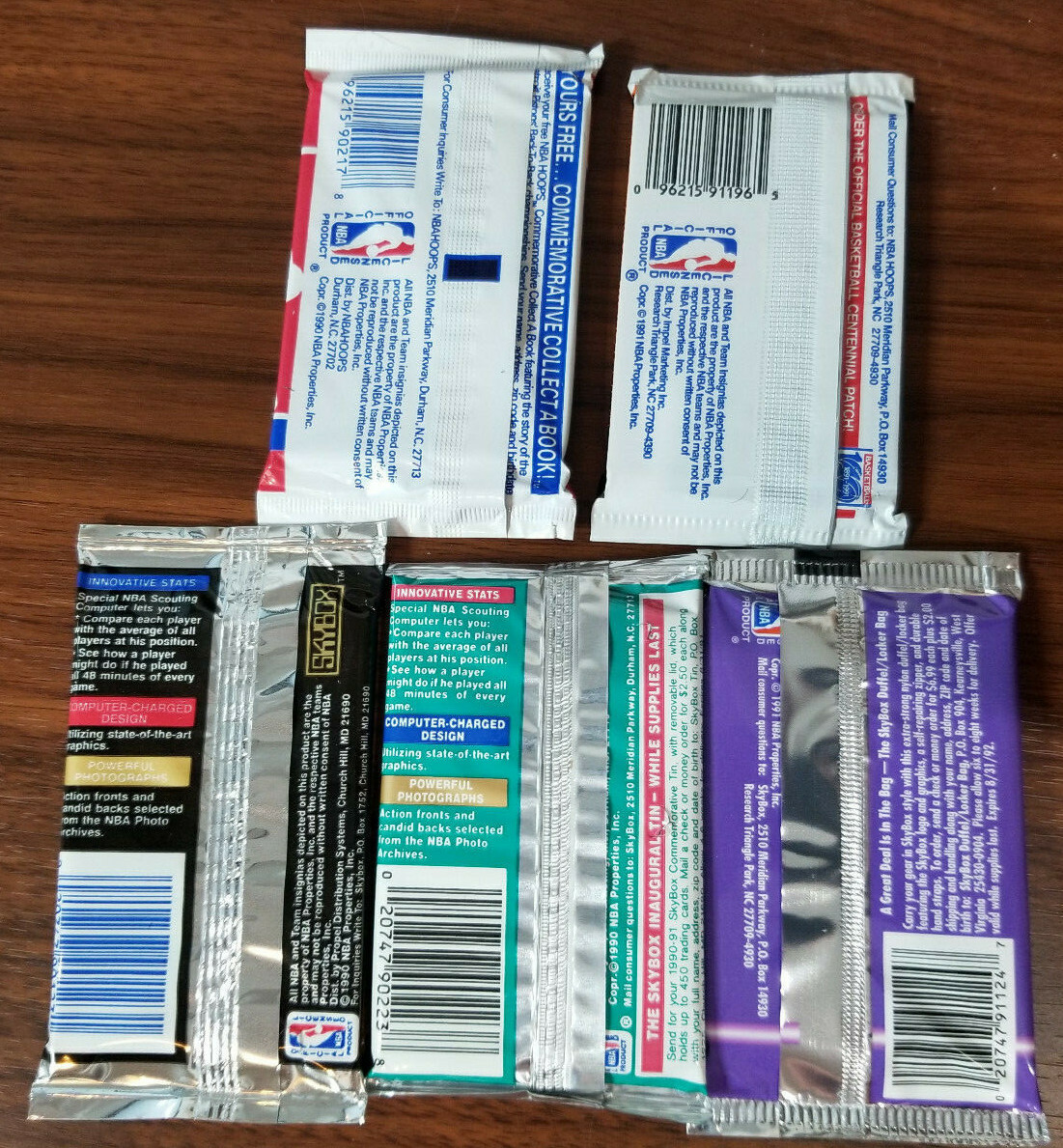 1990-92 NBA basketball 5 pack special . Total 75 cards See details