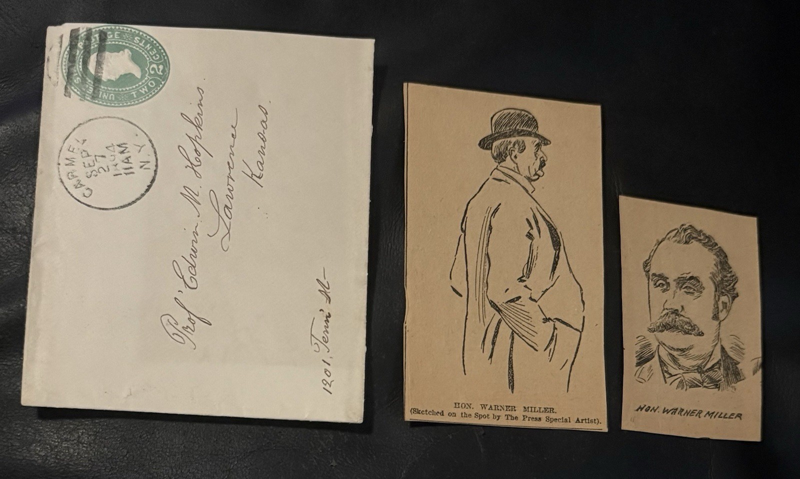 Big 12 Champs 1891 Kansas Jayhawks 1st Football Coach Ed Hopkins Correspondence